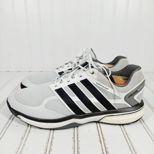 Adidas Adipower Boost White/Black, Waterproof Spikeless Golf Sneakers C100